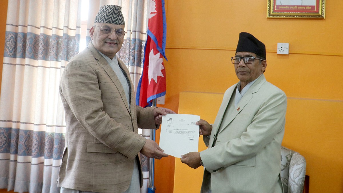 गण्डकी प्रदेश सरकारका मुख्यमन्त्री पाण्डेद्वारा राजीनामा