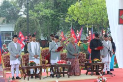 नवनियुक्त प्रधानमन्त्री शाहबाट शपथ ग्रहण