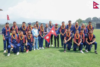 आइसिसी क्रिकेट विश्वकप लिग लागि नेपाली टोलीको बिदाइ