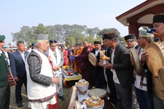 शितल निवासमा पहिलोपटक ल्होछारको पूजापाठ