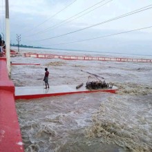 सप्तकोशीमा पानीको बहाव ५६ वर्षयताकै बढी