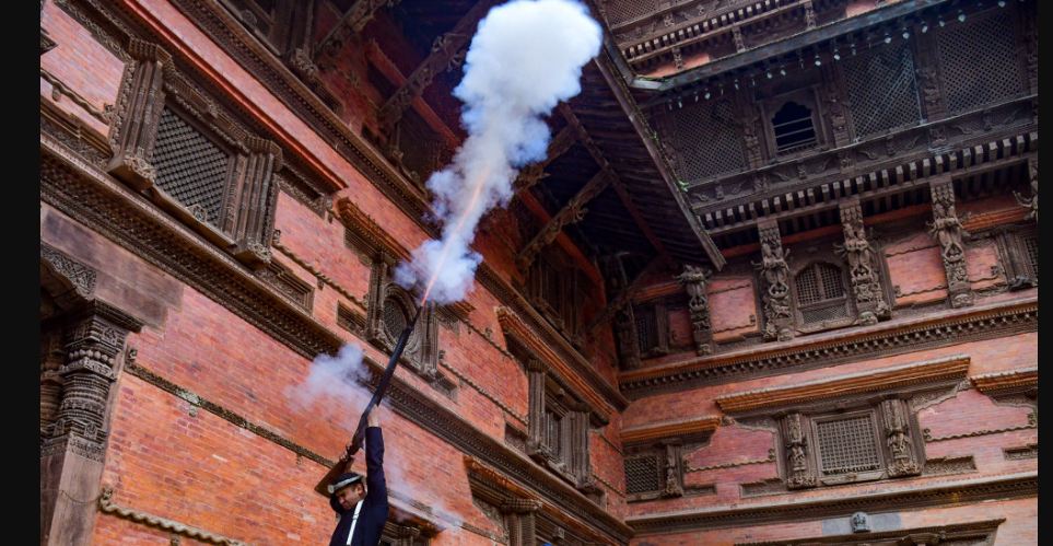 हनुमानढोका दरबारको मूलचोकमा ५४ बोका र ५४ राँगाको बलिसहित पूजा