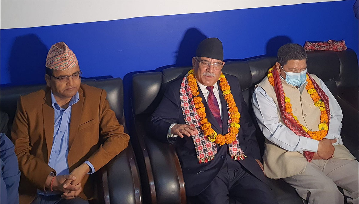 गठबन्धनलाई प्राथमिकता दिएर चुनावमा जाने सोच छः अध्यक्ष प्रचण्ड