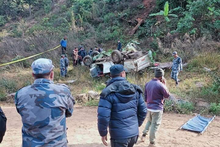 दैलेखमा जिप दुर्घटना एक जनाको मृत्यु, ८ जना घाइते