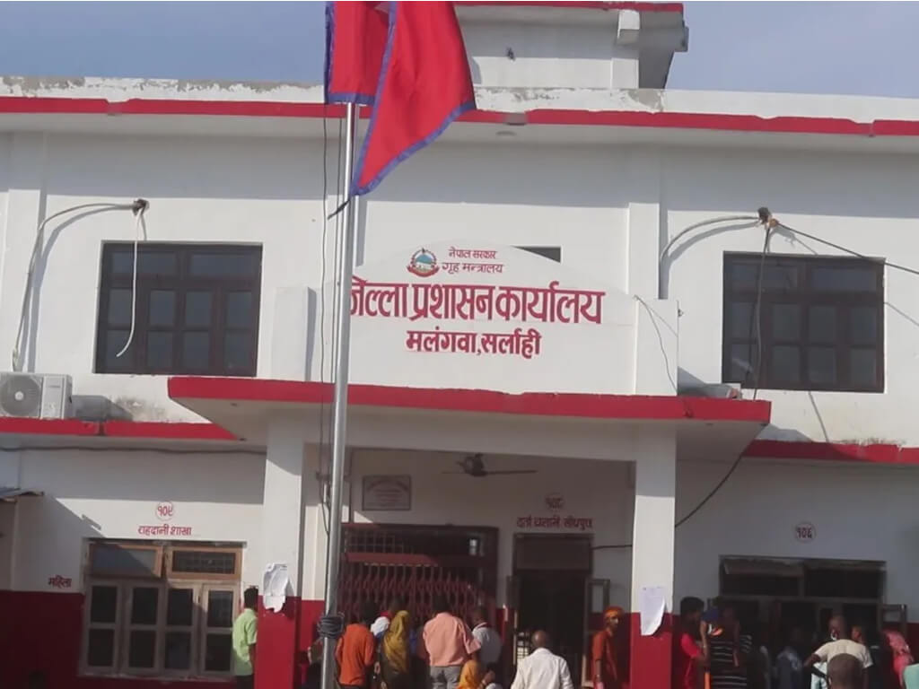 सर्लाही  ईश्वरपुर नगरपालिकाको ५ वटा वडामा बुधबार साँझसम्म निषेधाज्ञा