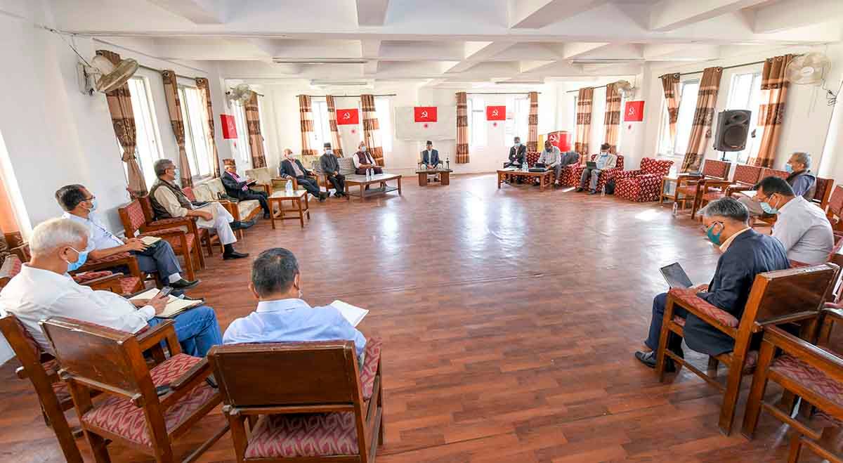 एमाले ओली समूहको केन्द्रीय कमिटी बैठक स्थगित